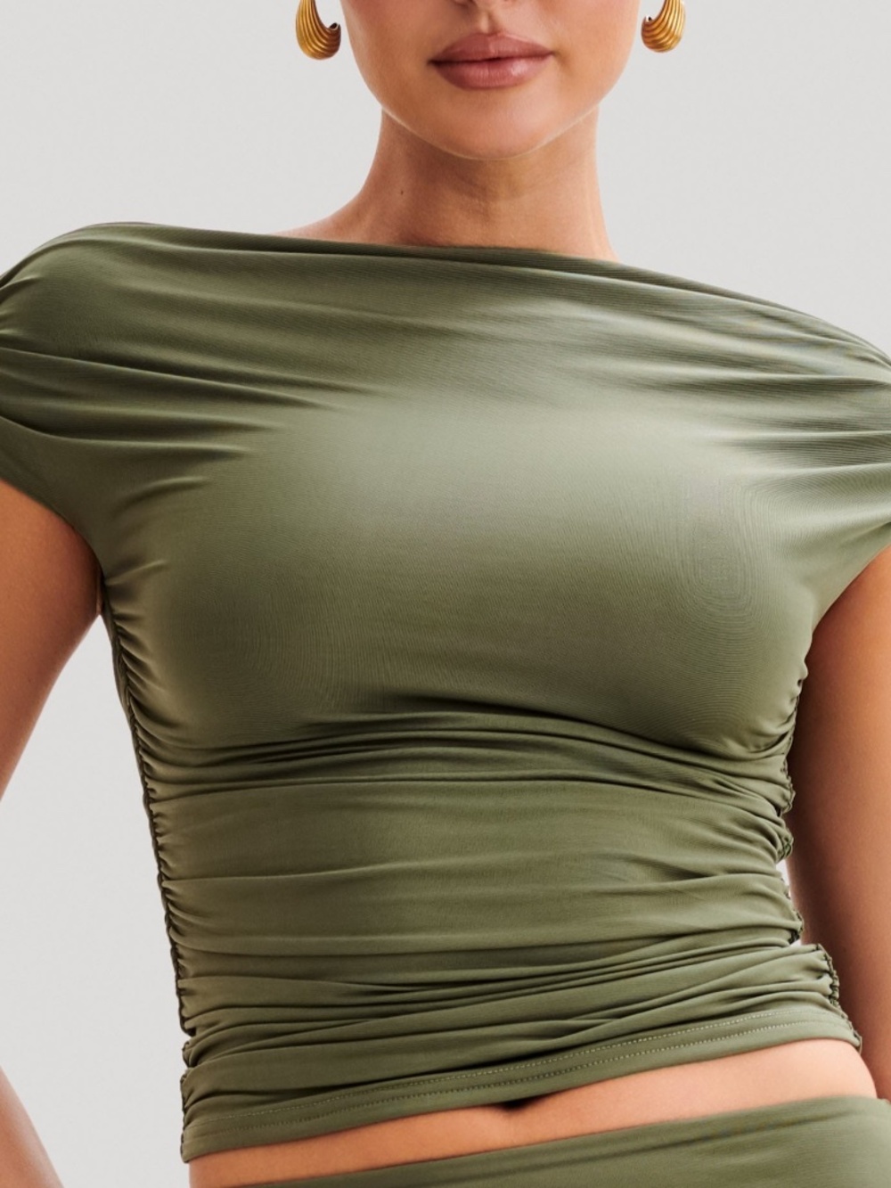 Brand New W/Tags Olive Top